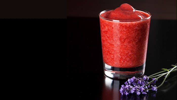 Rezept für Erdbeer-Lavendel-Slush