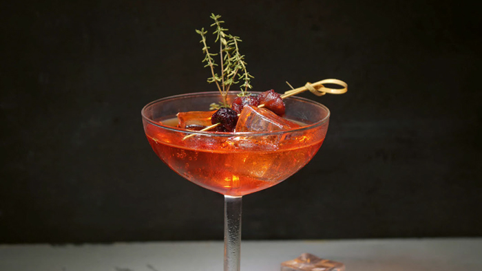 Rezept für alkoholfreien Cranberry-Clementinen-Spritz