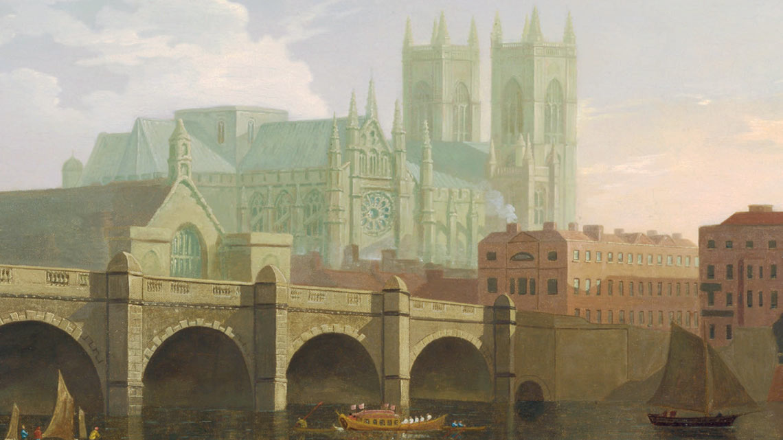 Brücke über Themse; Gemälde. | © Carlo Bossoli, Joseph Farington, Wikimedia Commons, Google Art Project Brücke über Themse; Gemälde. | © Carlo Bossoli, Joseph Farington, Wikimedia Commons, Google Art Project