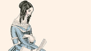 Historische Abbildung von Anne Brontë. | © Württembergische Landesbibliothek, Stuttgart